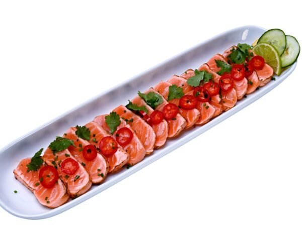 Sashimi Tataki Salmon Spicy (15pcs)