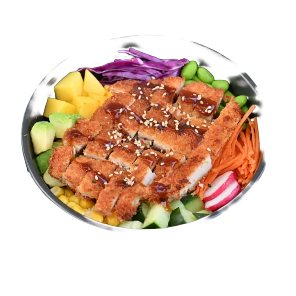 Chicken Katsu Poke Bowl