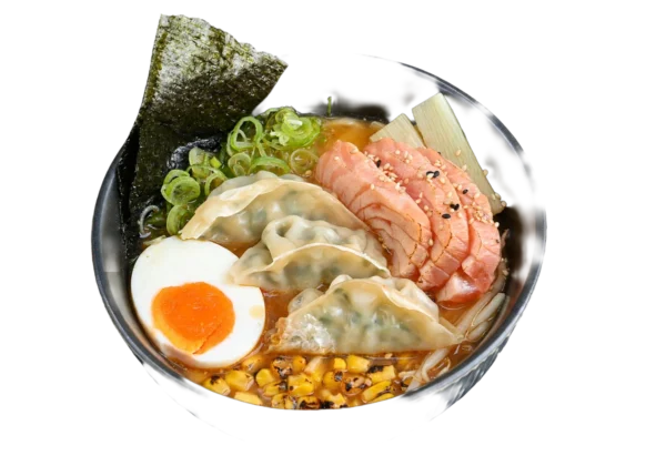Salmon Gyoza Ramen